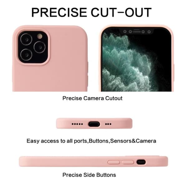 iPhone 17 Pro Max Cover - Flydende Silikone Sort Svart