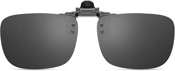 2 stk. polariserede clip-on solbriller rammeløse foldbare linser