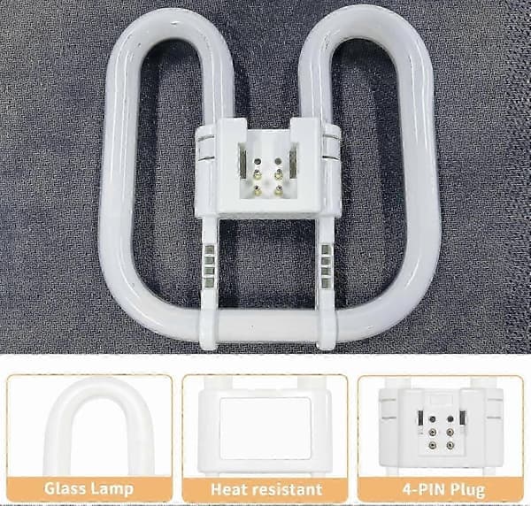 GR10q 4-pin 28W 3500K Varmhvit 2D CFL-lampe 2000LM - FF