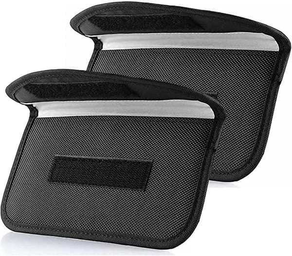 Signaalin estävä puhelinpussi, säteilyä estävä GPS-esto, 2 kpl, musta