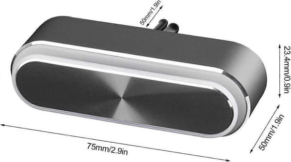 Billuftfräschare för bil - Aromaterapiklämma för bilventilation med ljus - Diffuser för bilventilation med LED-belysning