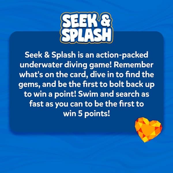 Poolleksaker - Seek & Splash, Sök & Hitta Vattenlekar, Dykleksaker för Pool för Barn, Sommar & Presenter