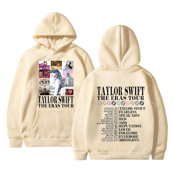 Taylor Swift -faneille joululahja 2023 - Huppari syksyyn ja talveen, miesten ja naisten huppareita, joulutakki Khaki L