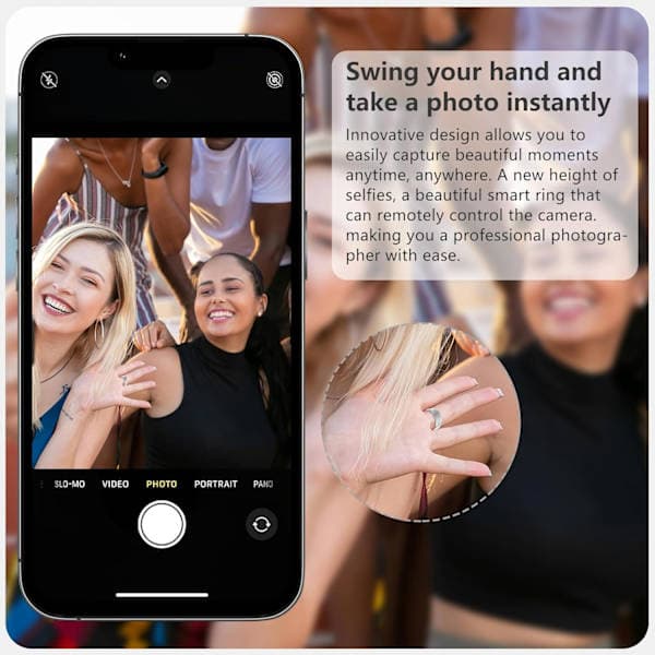 Smart Ring Aktivitetsmåler Skridttæller Søvnmonitor Vandtæt Lang Batterilevetid iOS Android Sølv Nr. 9 silver No.10