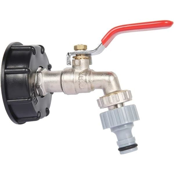 IBC Tank Adapter S60X6 Ersättningsventilanslutning 1/2  \" Slang