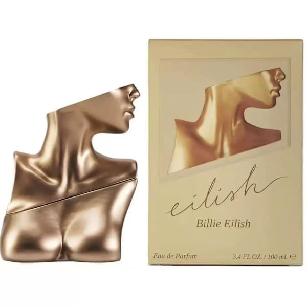 Eilish Eau de Parfum 100ml naisille, kultainen pullo, pitkäkestoinen tuoksu
