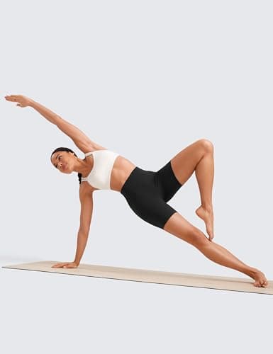 Butterluxe Bløde Højtaljede Biker Shorts med Blid Kompression til Yoga Dark Gray S