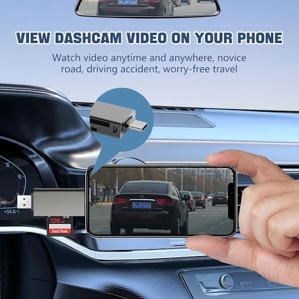 2-in-1 Lightning + USB-C SD-kortinlukija iPhonelle, valkoinen 2-in-2 Lightning + USB C Card Reader
