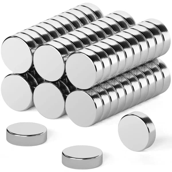 20 stk. Stærke Runde Neodym Magneter - 10x3mm Sølv, Multipurpose
