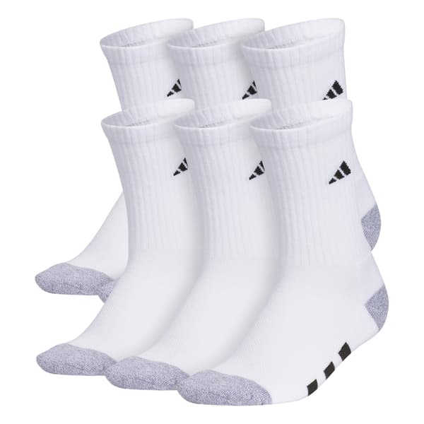 adidas Athletic Cushioned Crew Socks White One Size