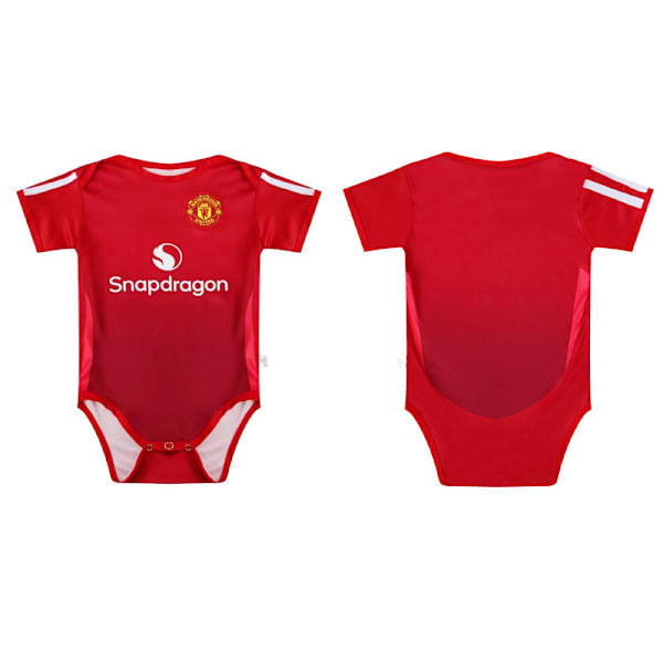 2425 Manchester United Koti Jalkapallopaidat Vauvan Ryömintävaatteet Miesten ja Naisten Pukuja Red Size 12 (12-18 months)