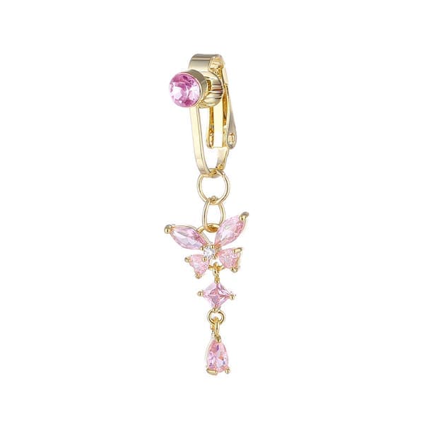 Falsk navlepiercing Falsk navlering Ring Ringe Piercing Clip-on Ringe Sølv Guld