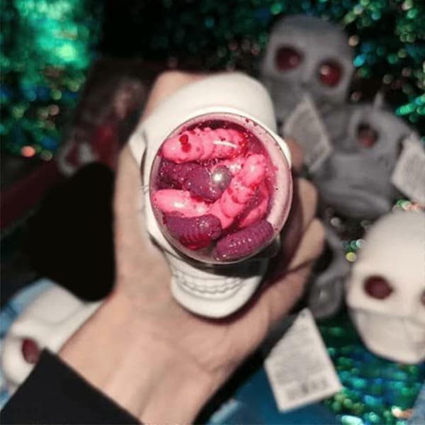 Skull Monster Gotisk Fidget Legetøj, Fantasi Skull Squeeze Bolde