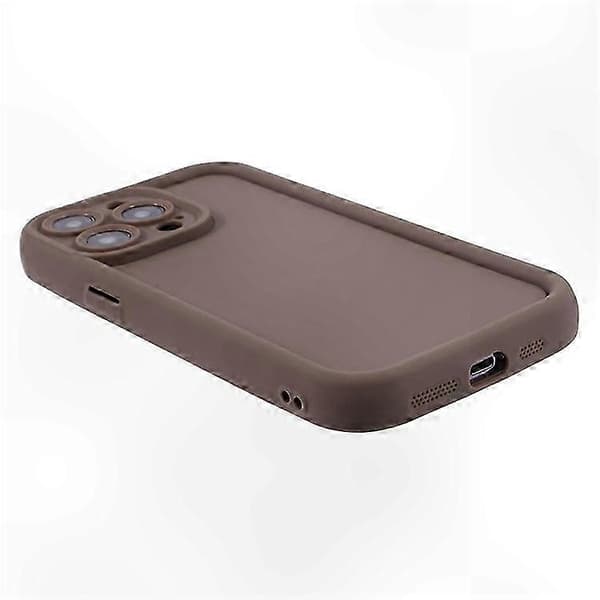Anti-Rep TPU-telefonfodral för iPhone 14 Pro - Matt finish, Slim skyddsskal LightBrown