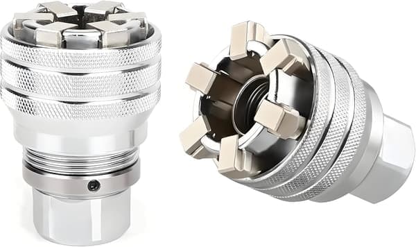 1. Justerbar Universal Pipe Nøkkel, Manuell Pipe Nøkkel, Multifunksjonell 10mm - 19mm Universal Pipe Verktøy for Drill