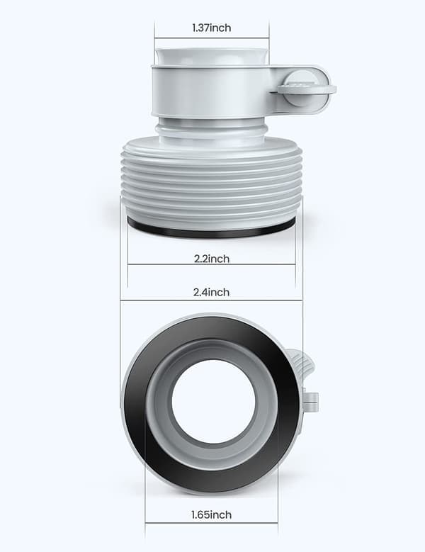 Sopii INTEX-suodatinpumpun liitäntäsarjaan, jossa 2 sovitinta 32-38 mm