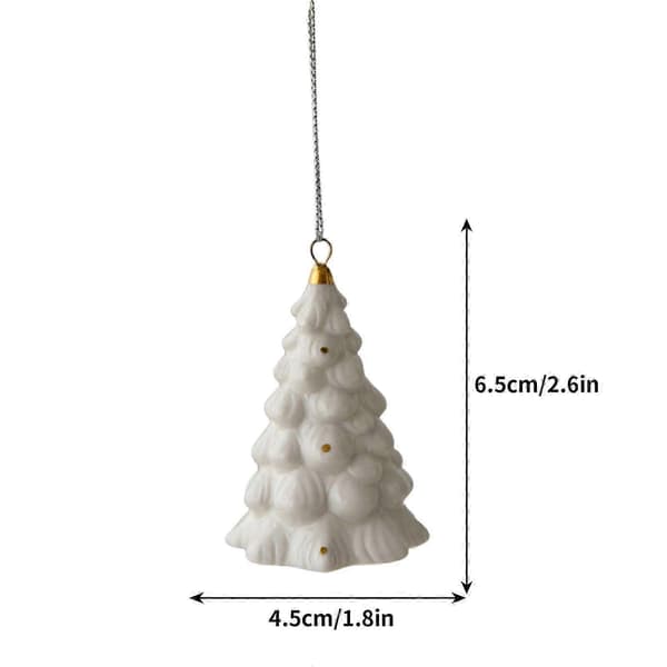Jul Keramiska Ornament Mini Träd Ceder Julklappsset