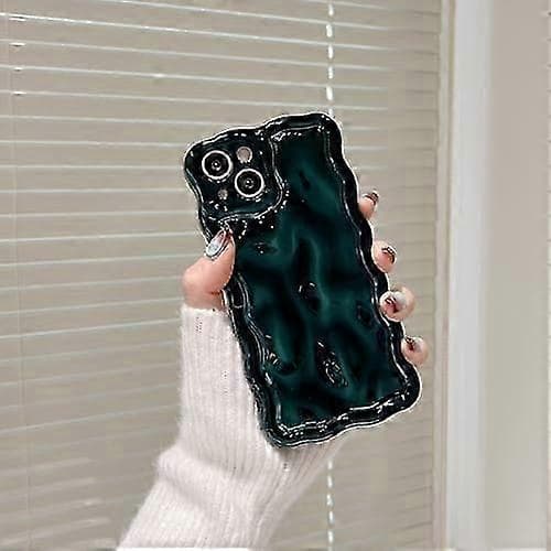 3D Glitter Mobilskal för iPhone 12, Meteoritbubbelmönster Elektropläterad Glansig Ram, Mjukt TPU Stötsäkert Skal