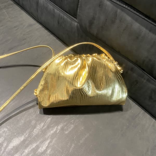 Damväska Dumpling Crossbody Väska Moln Kväll Glitter Clutch Handväskor Axel Dragsko Rem Crossbody