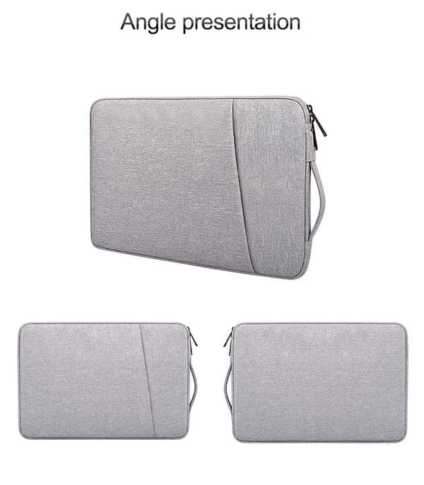 Laptopveske 13,3 tommer lerret Grå Grå Grey