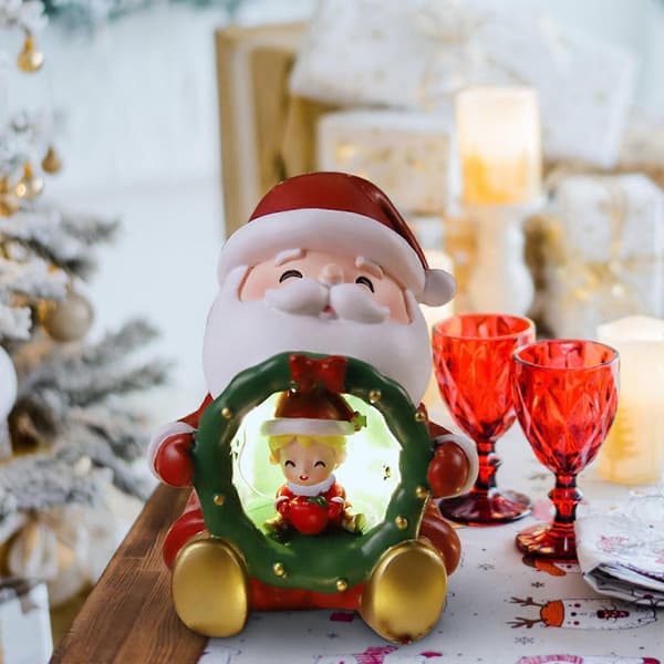 Julehus Stjernenatlys, Mini Lampe til Soveværelset, Julepynt til Børn, Juleornamenter, Romantisk Gave Lampe til Par
