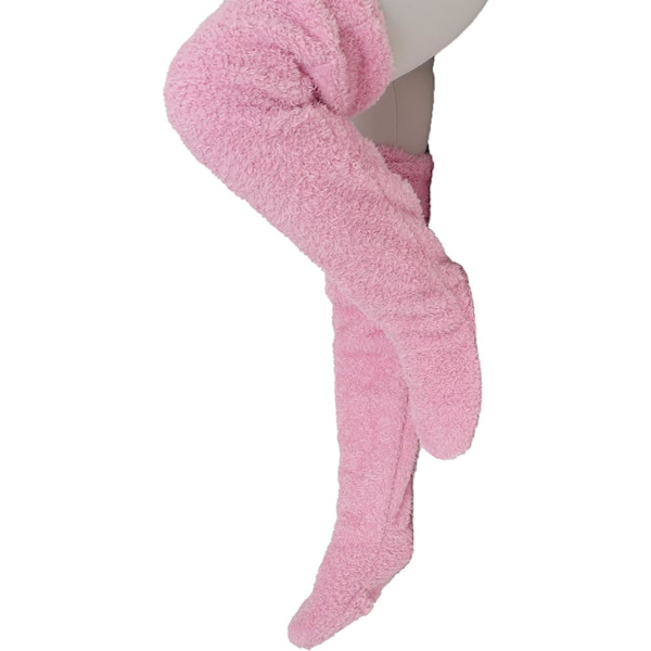 SnugglePaws Socktofflor, damtofflor, söta varma strumpor benvärmare knästrumpor varma tofflor strumpor Pink