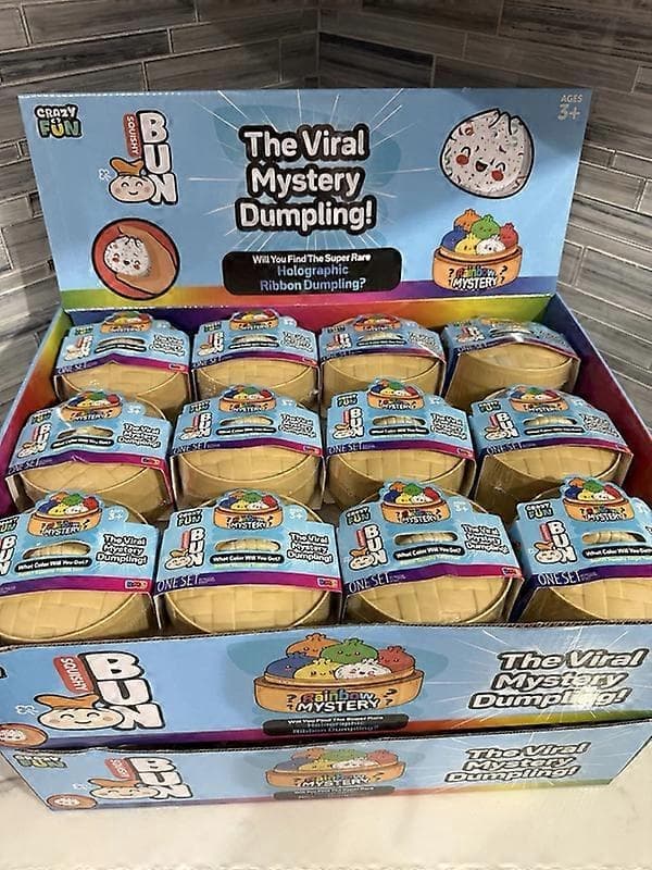 Sjelden Viral Holografisk / Regnbue Mystisk Squishy Dumpling (funnet å kjøpe separat)