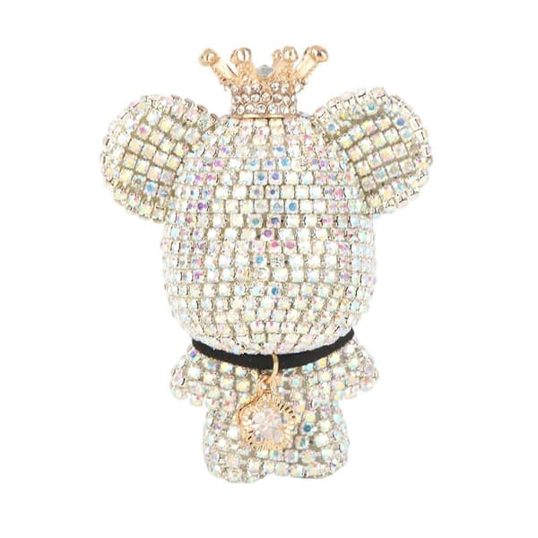 Bilventilationsfrisker med rhinestone bjørne tilbehør