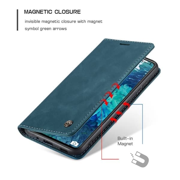 Samsung Galaxy S20 FE - CASEME Retro Fodral - Blå Blå Blå