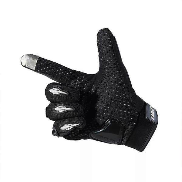 Motorcykelhandsker Touch Screen Kompatible Åndbare Læder Sikker Pasform Racing Handsker Biker Handsker orange