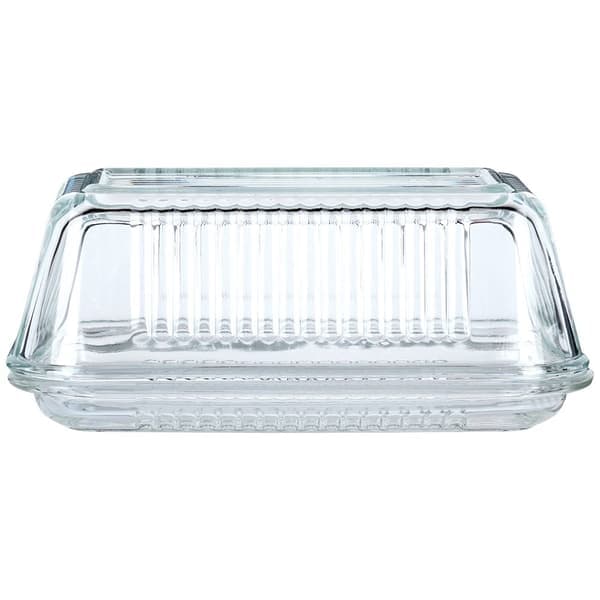 Smörask i glas - Klassisk form för förvaring och servering (YH)