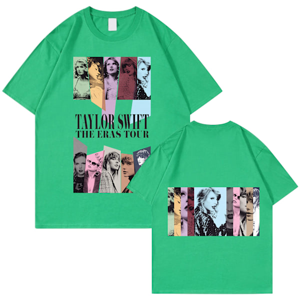 Taylor Swift -fanipaita Painettu T-paita Paita Pusero Aikuisten kokoelma Taylor Swift T-paita Unisex green L