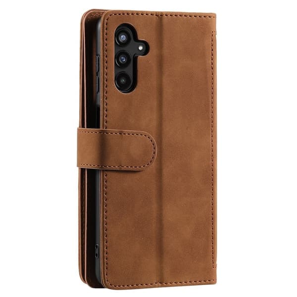 Samsung Galaxy A17 5G etui med Dragkæde og 9 Kort Brun