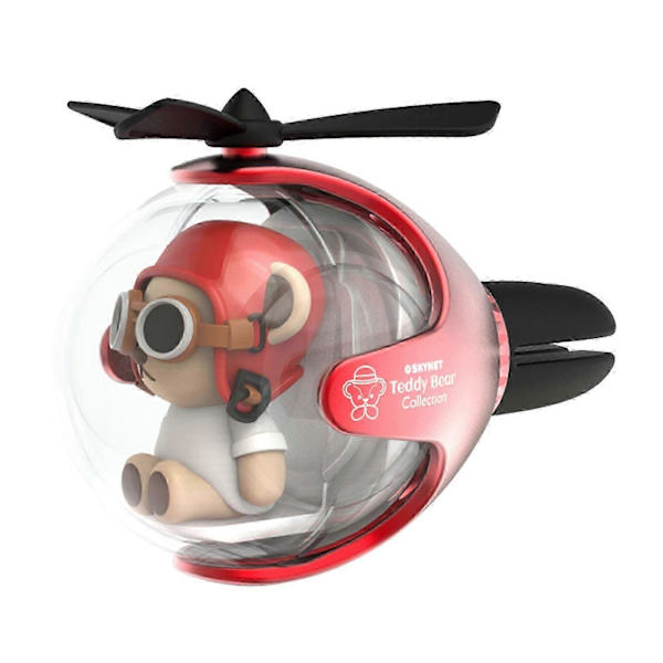 Flyvende Kugle Bil Aroma Diffuser Bil Luftfriskere Ventilationsclips Luftudtag Ventilationsfriskere Red