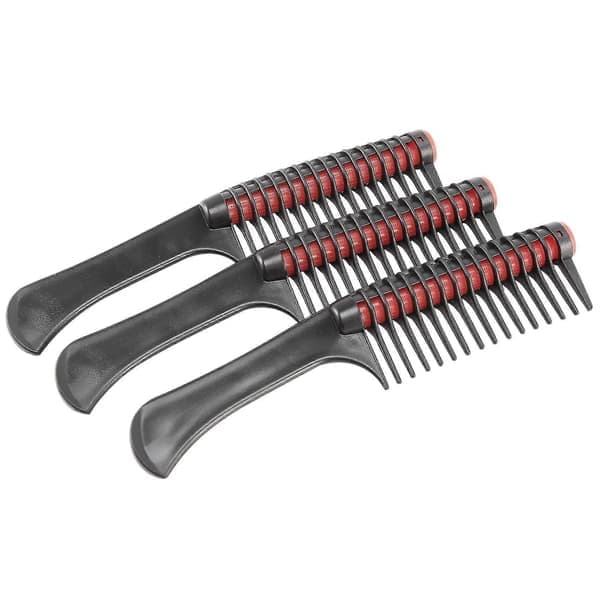 3-pack hårkam, kamrulle, utredningsrulle integrerad hår anti-splittring