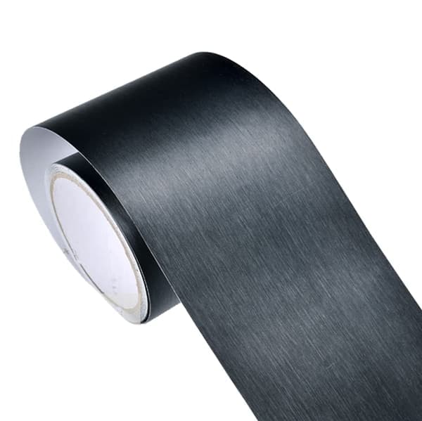 Itseliimautuva PVC-seinäreunus, vedenpitävä (musta)