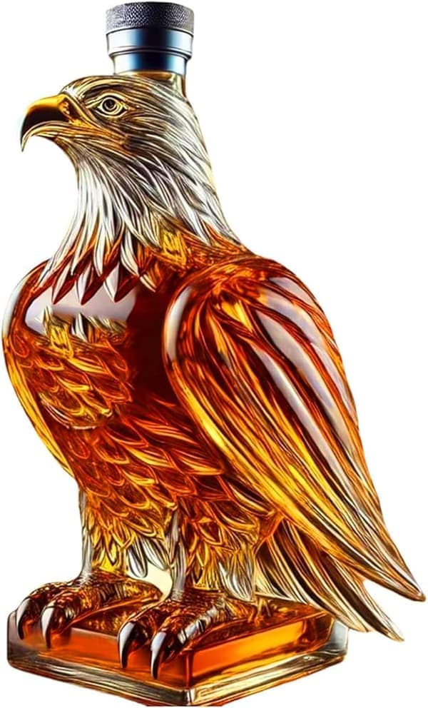 Ny Whiskey Eagle Glass Decanter, rolig whiskeyflaska för män, presentkaraff för hemmabar