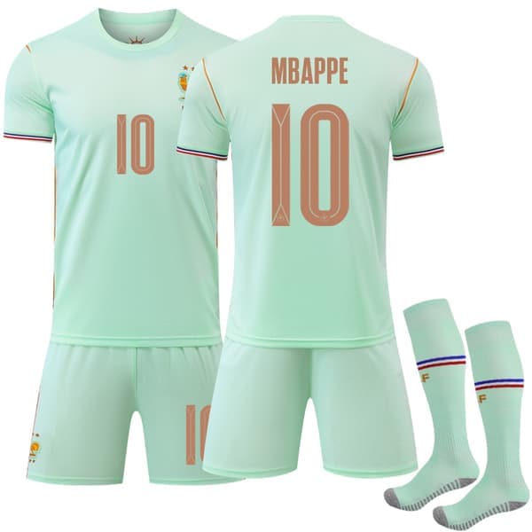 Fotbollströja + shorts Nr.10 Mbappe 22, VM 2026 Frankrike