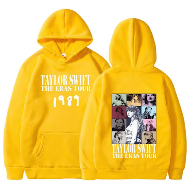Tylor Ers r 0 Ccert r Crewc Taylor Swift 1989 Hoodie Sweatshirt til Mænd og Kvinder yellow XS