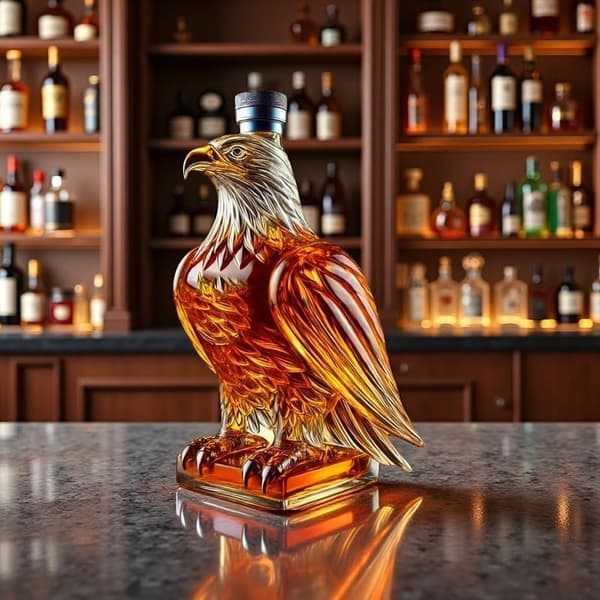 Ny Whiskey Eagle Glass Decanter, rolig whiskeyflaska för män, presentkaraff för hemmabar