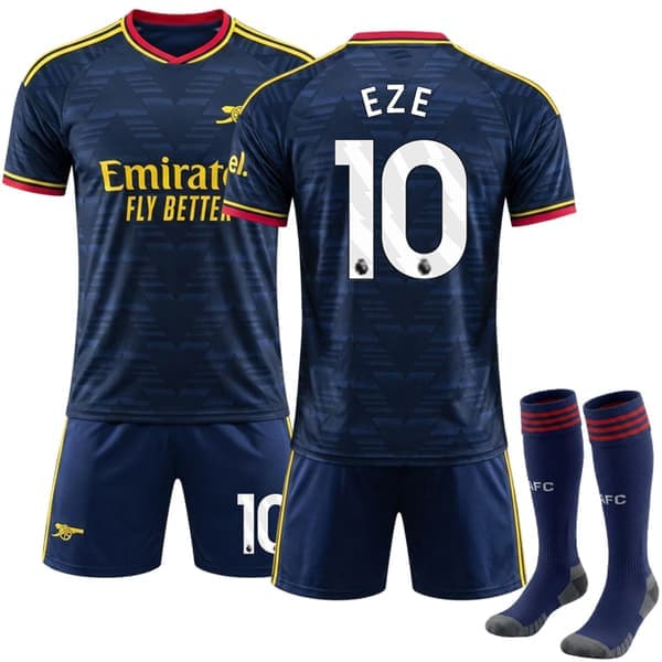 Arsenal 2026-2027 Børnefodboldtrøje med Strumper Nr. 10 Eberechi Eze 22 Nr. 10 Eze 22 No.10 Eze