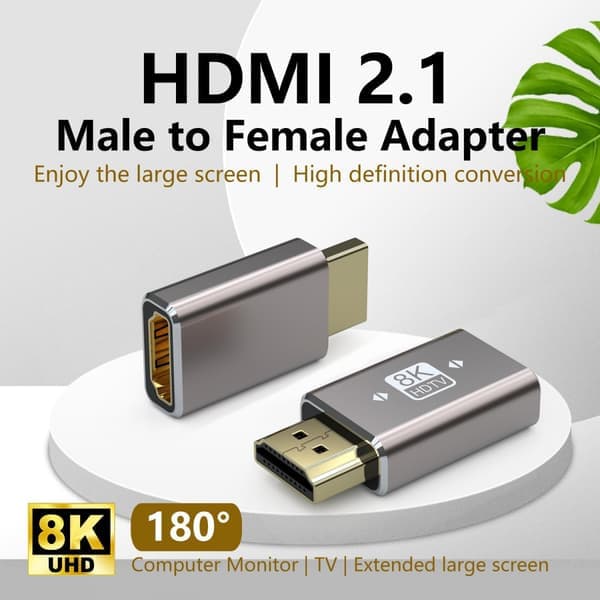 8K HDMI 2.1 Kabeladapter Hann til Hunn Kontakt 4K 8K HDMI Forlengelse