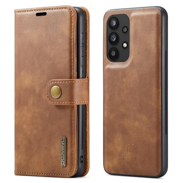 DG MING Samsung A33 5G 2-in-1 magneettilompakko - Ruskea