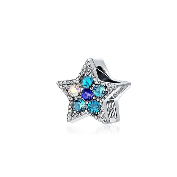 2025 Sælgende Lyseblå Legering Løse Perler - Blå Diamant Mode Perle DIY Blind Box Tilbehør Julekalender 20