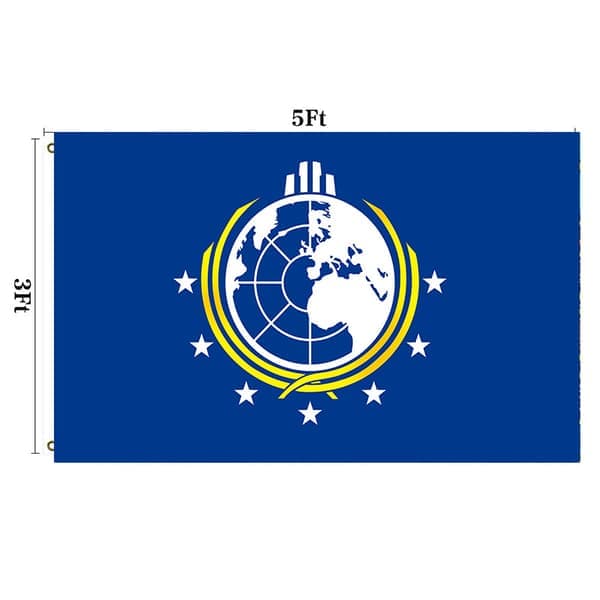 Utendørs dekorativt flagg - Super Earth 3x5ft polyesterflagg med dobbeltsøm