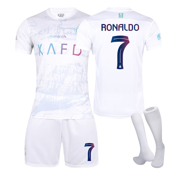 23-24 Riadin Voitto Kaksi Vieras Lasten Opiskelijan Aikuisten Jersey Harjoitusasusetti NO.7 RONALDO 22