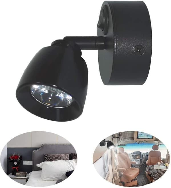 RV læselampe 12 Volt RV LED-lys drejelig læselampe