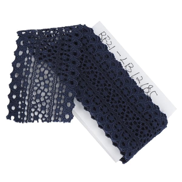 Skråbånd Syutstyr Gaveinnpakning DIY Materiale 10 Yard 3.5cm Bredde Mørkeblå
