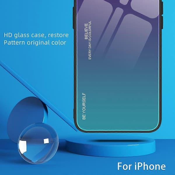 Xiaomi Redmi Note 13 4G Fodral - Härdat Glas+PC+TPU Skyddande Telefonskal, Stötsäkert Skal Multicolor Style E