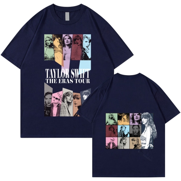 Unisex Taylor Swift Fan T-paita Painettu T-paita Paita Pusero Aikuisten Kokoelma Taylor Swift T-paita navy blue M